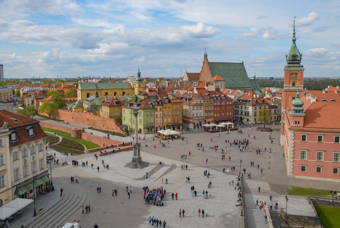 ポーランドの首都ワルシャワ