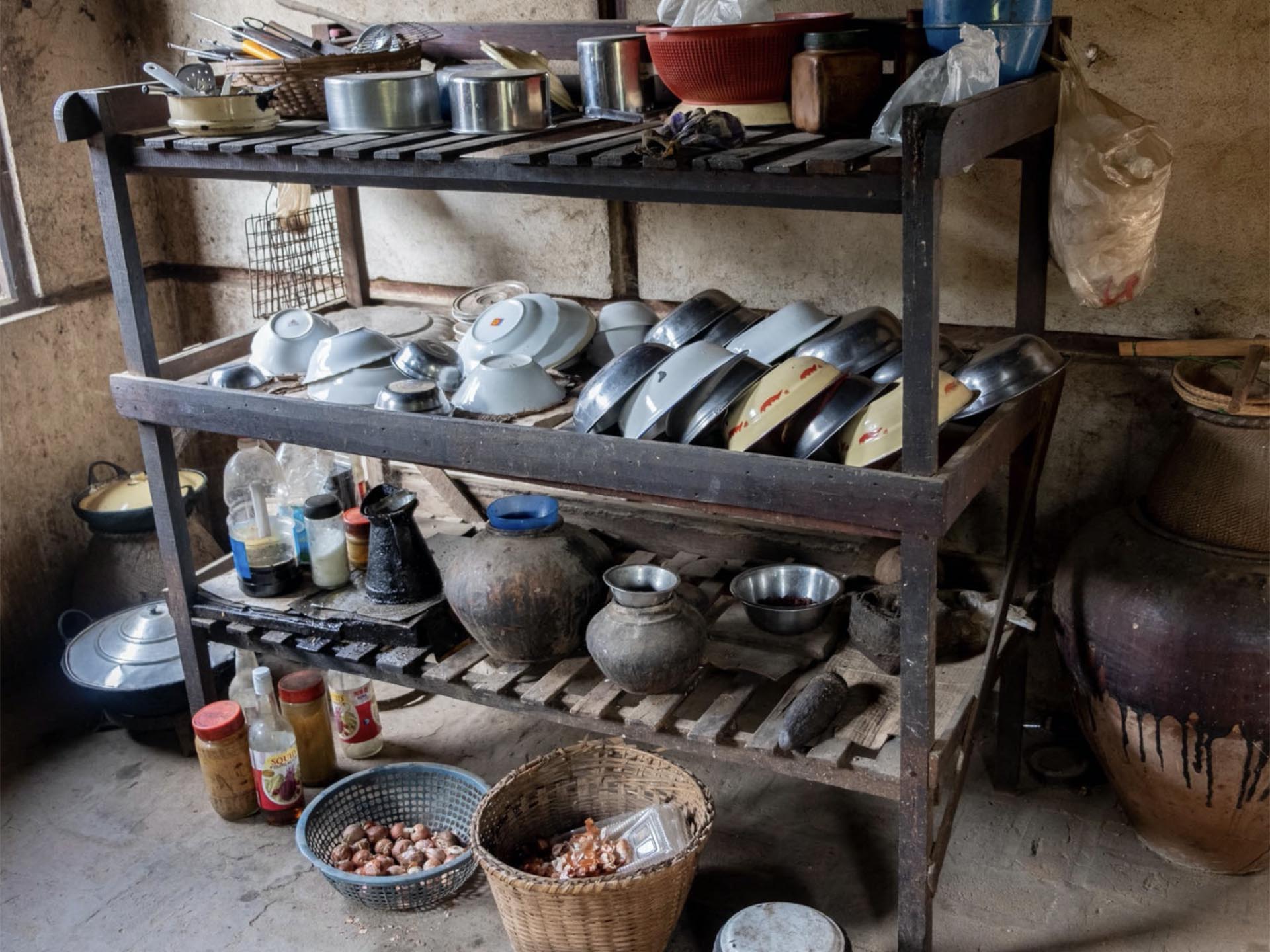 ミャンマー・バガン・農家の台所